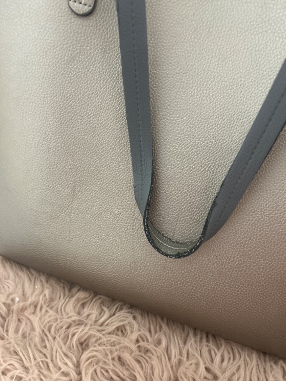Large silver tote bag - Picture 4 of 4